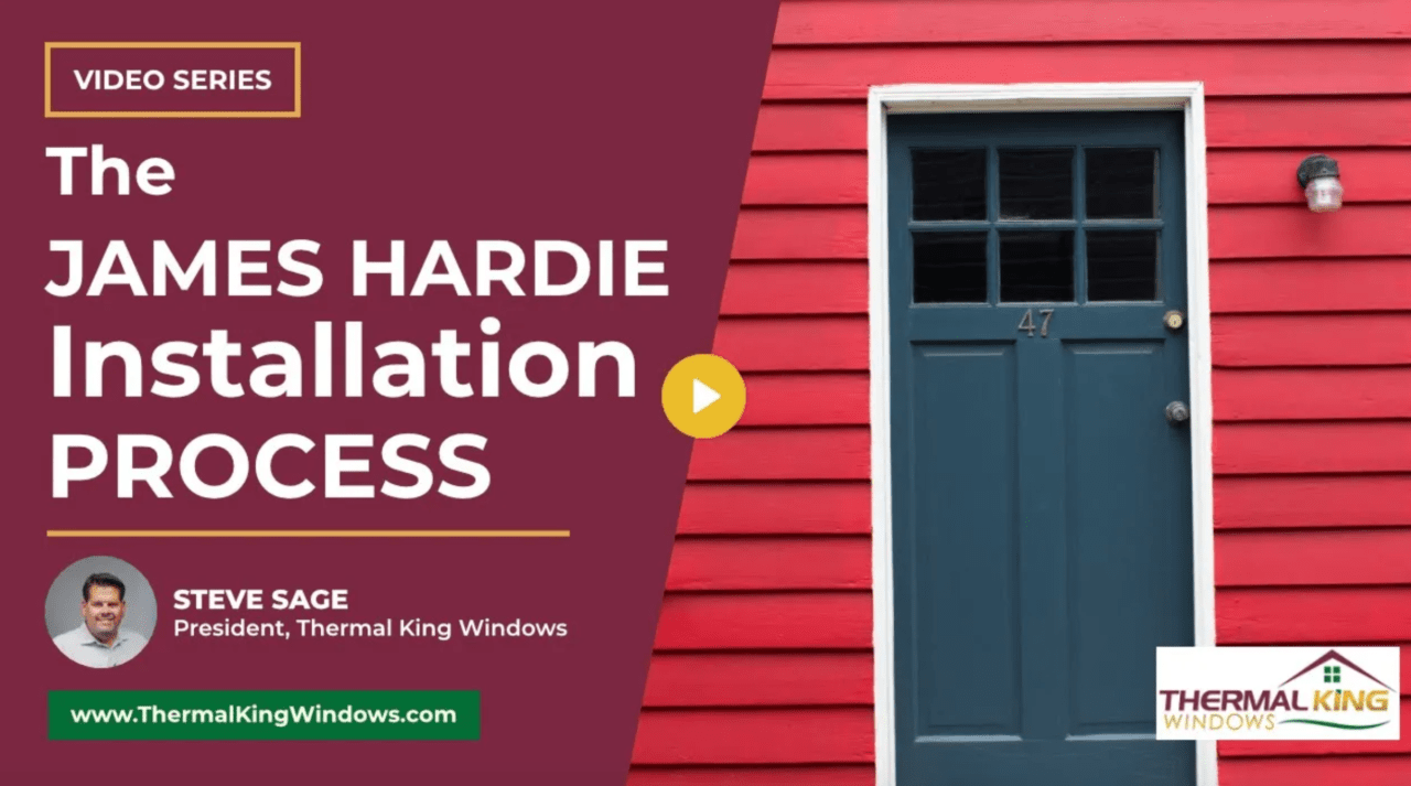 James Hardie siding installation